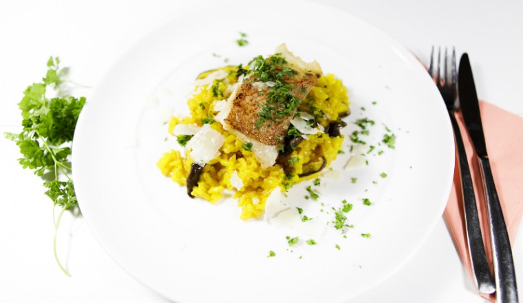 Saffraanrisotto