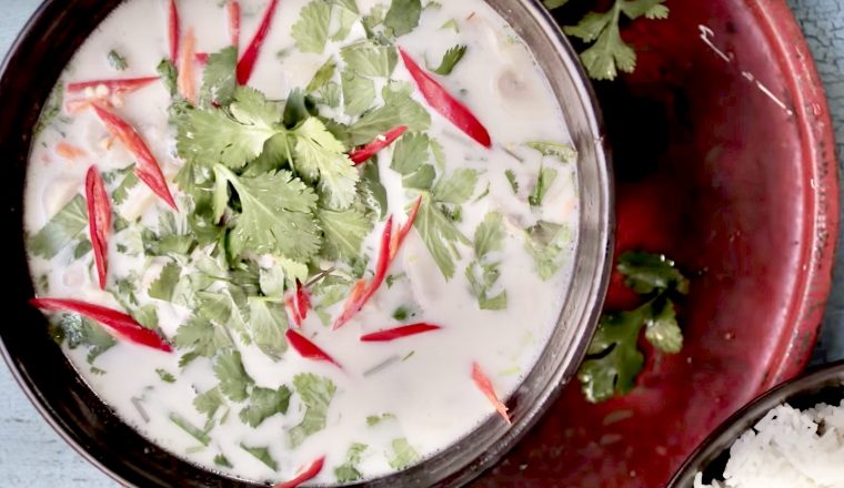 Pittige Thaise Tom Kha Kai recept