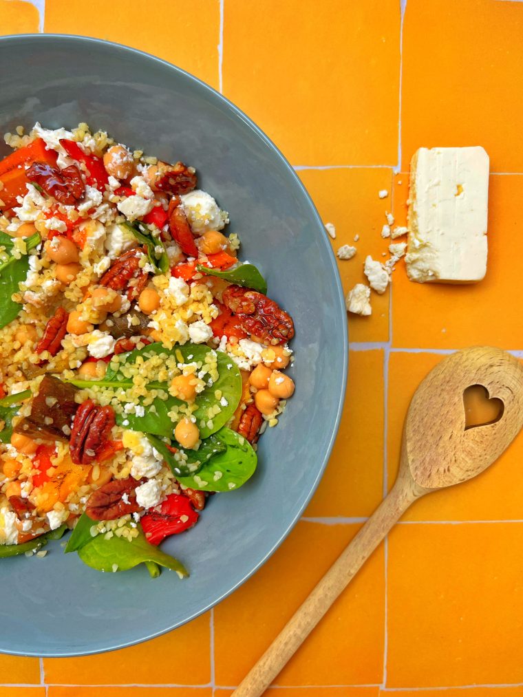 recept bulgursalade met feta
