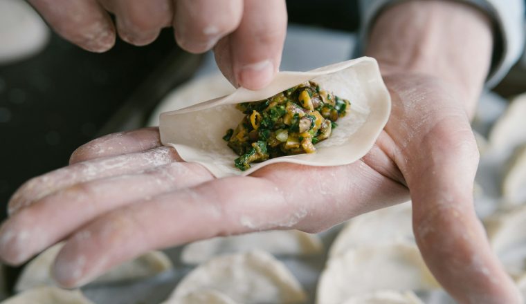 zelfgemaakte gyoza