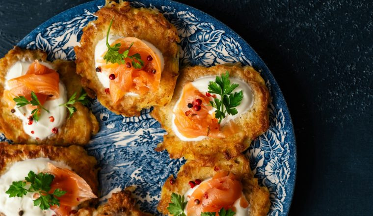Recept: Rösti's met zure room en gerookte zalm